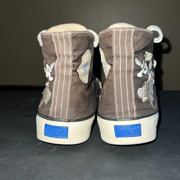 PRO Keds Canvas High Tops Bugs Bunny Blue Heel Tag Mens 9 1/2 Looney Tunes 1993 - Picture 3 of 14